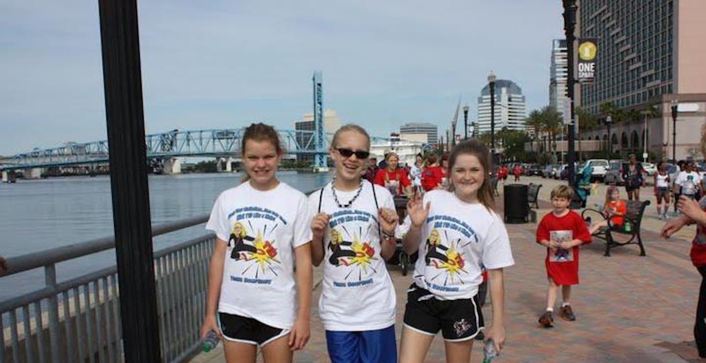 Courtney & Friends Walking For The Cure! T-Shirt Photo