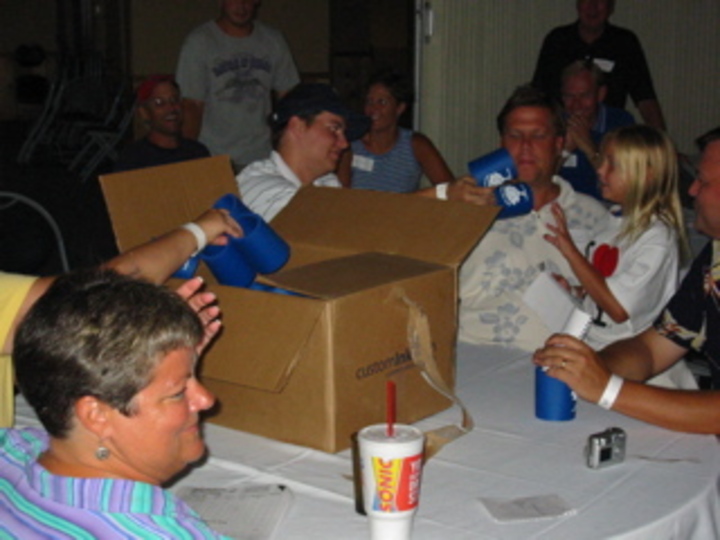 The Dills Gobble Up Their Commemorative Koozies! T-Shirt Photo