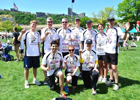 The Virtue Family @ Pittsburgh Marathon May 2013 T-Shirt Photo
