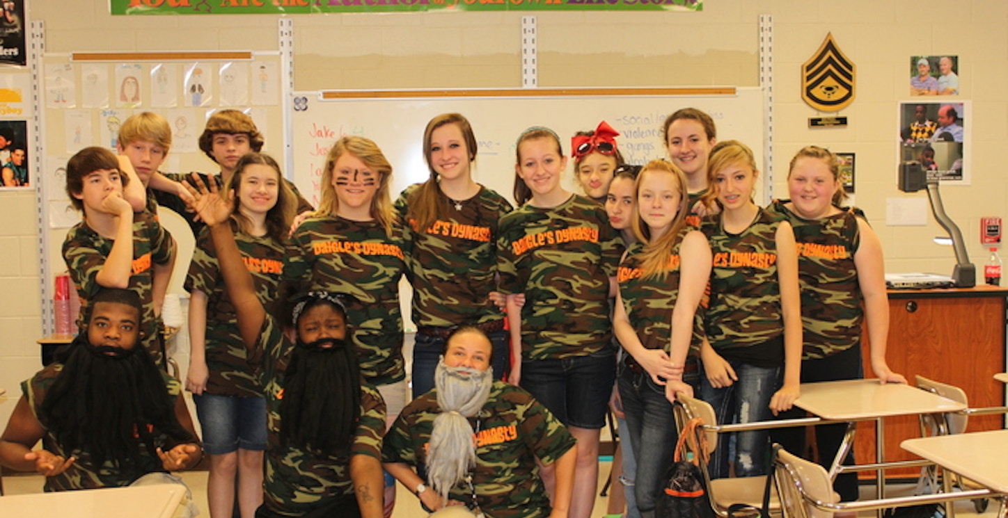 Daigle's Dynasty!  8th Graders Show Off Their Spirit! T-Shirt Photo