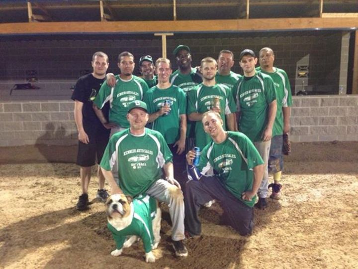Our Softball Team And Mascot Rocky T-Shirt Photo