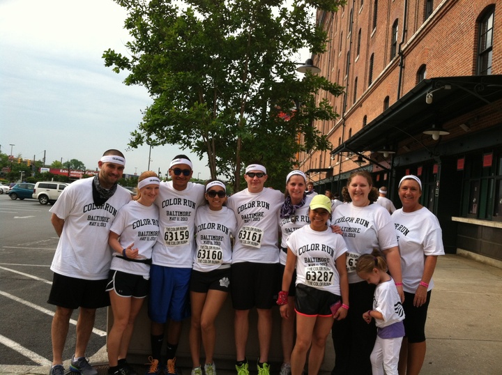 Baltimore Color Run 2013 Team Angel Runners T-Shirt Photo