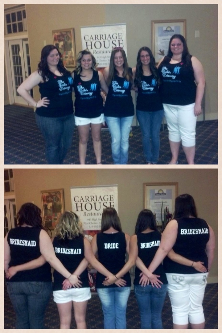 The Brides Entourage:  Megan's Bachelorette Party T-Shirt Photo