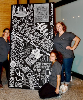 Chalk Art For The American Medical Association T-Shirt Photo