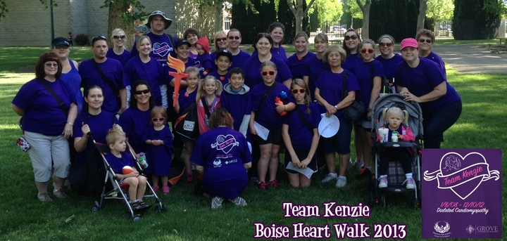 Team Kenzie~Boise Heart Walk 2013 T-Shirt Photo