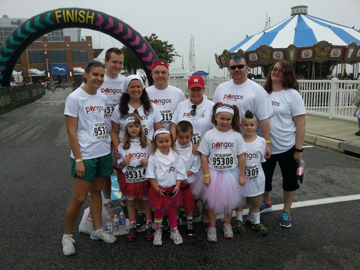 Pongos Pacers, Before The Color Run T-Shirt Photo