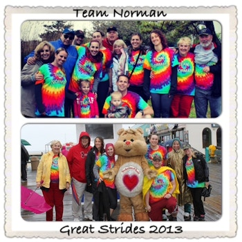 Team Norman Braves The Elements To Take Great Strides! T-Shirt Photo
