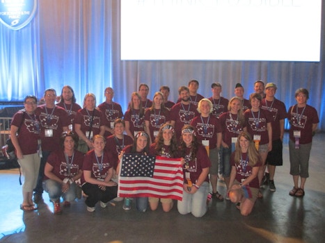 Team Montana At International Science Fair T-Shirt Photo