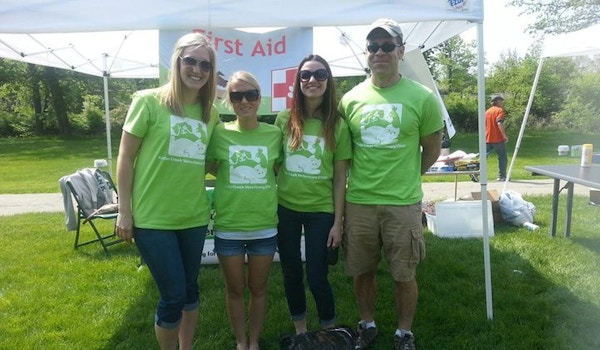 The Staff Of Cedar Creek Helping At A Charity Event T-Shirt Photo