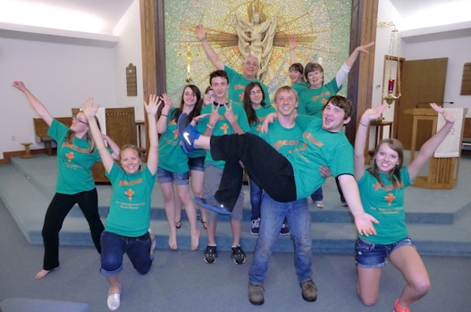 Uptight Youth In Church T-Shirt Photo