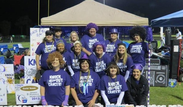 Picture of Relayers Are Gonna Knock Out Cancer! Custom T-Shirt Design Relayers Are Gonna Knock Out Cancer! T-Shirt Photo