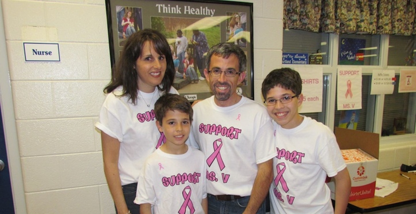 Support Ms. V Fundraiser At The School T-Shirt Photo