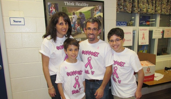 Picture of Support Ms. V Fundraiser At The School Custom T-Shirt Design Support Ms. V Fundraiser At The School T-Shirt Photo