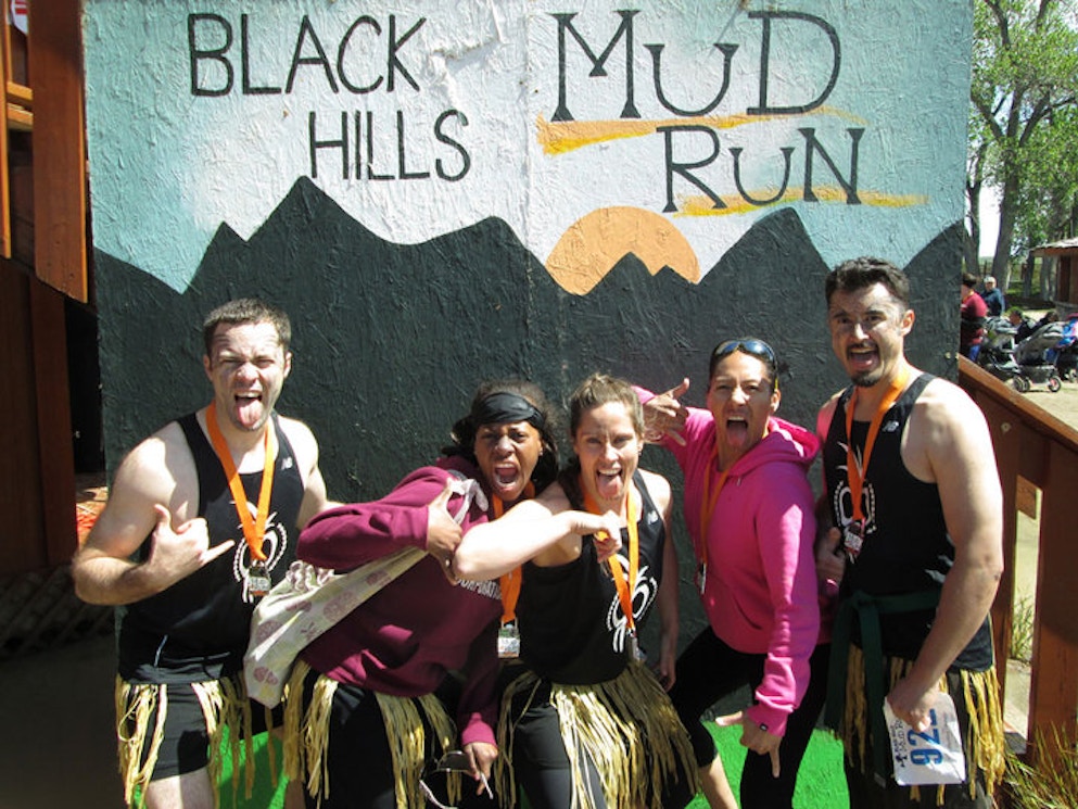 Team Moko Moko At The Black Hills Mud Run T-Shirt Photo