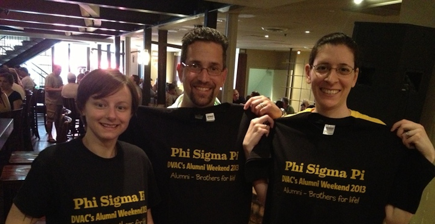 Picture of Phi Sigma Pi Dvac Custom T-Shirt Design Phi Sigma Pi Dvac T-Shirt Photo