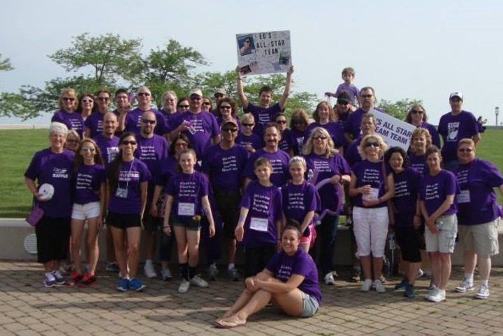 Rockin' Purple Stride Cleveland For Pancreatic Cancer T-Shirt Photo