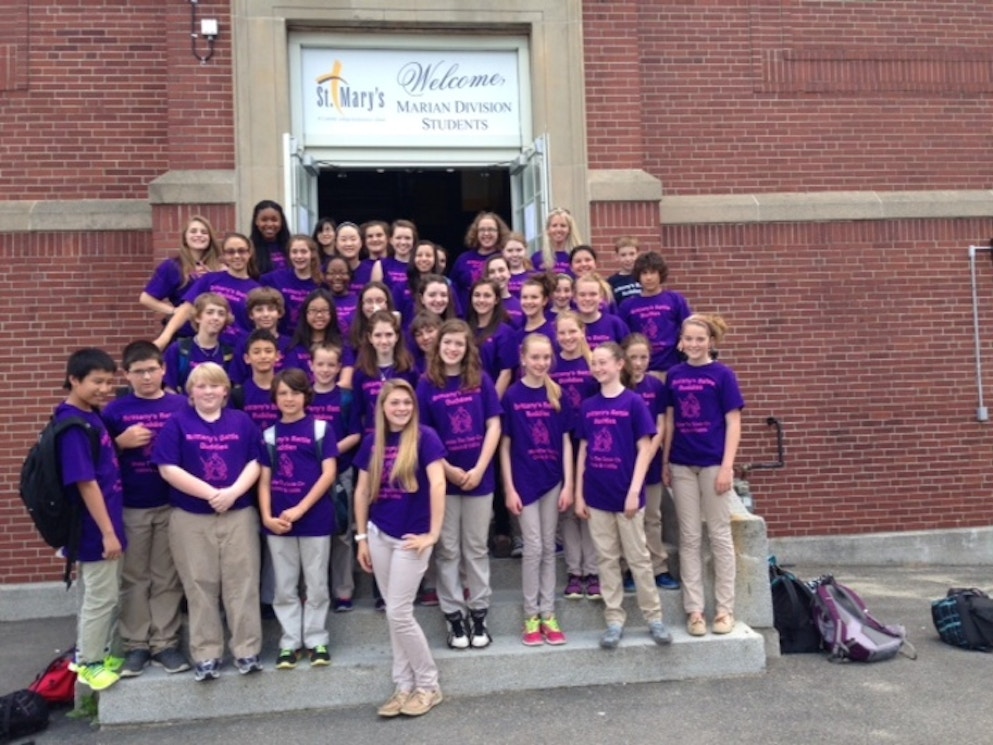 Britt's St Mary's Classmates Support  Colitis Fundraiser T-Shirt Photo