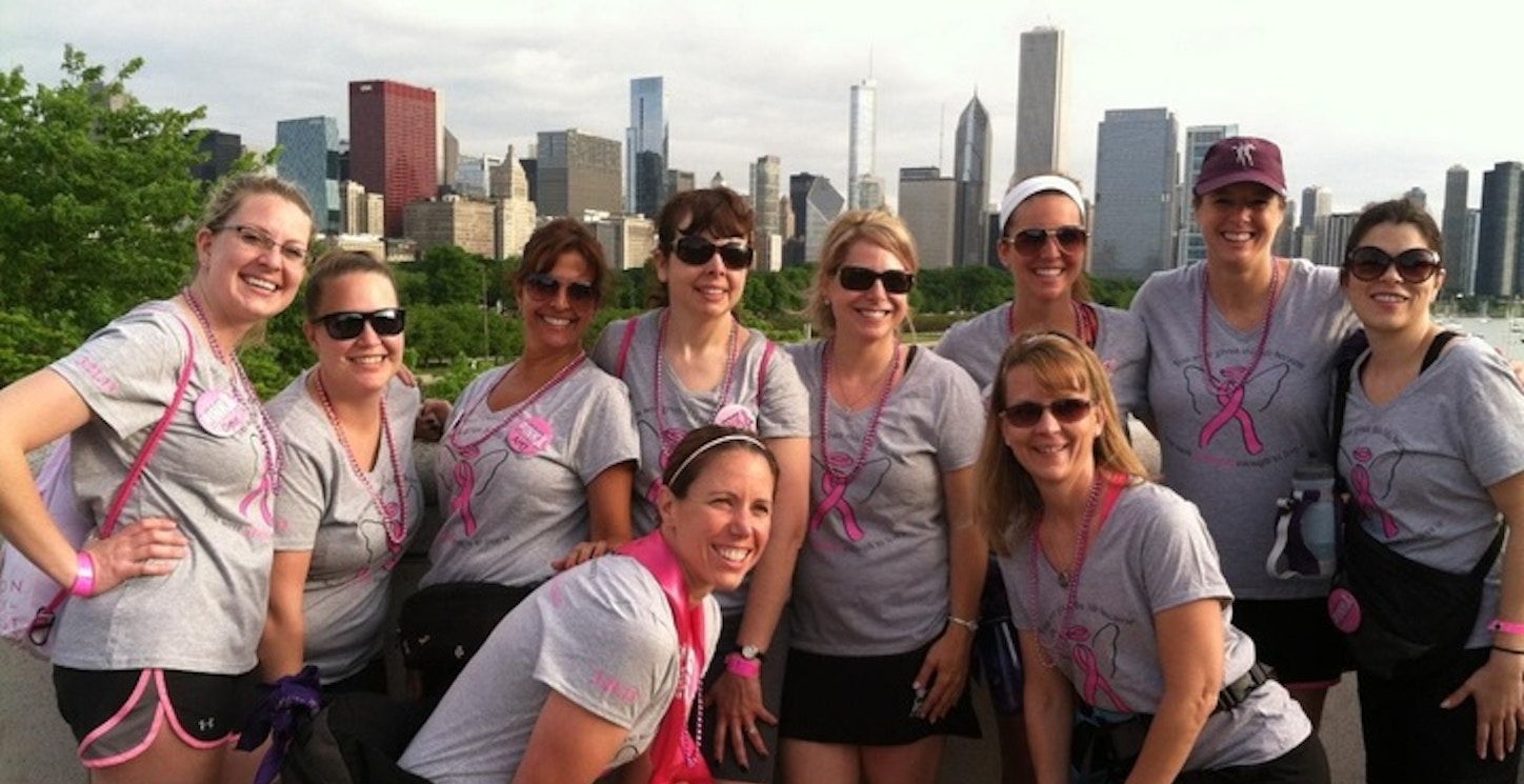 A Team 2013 Wears Custom Ink At The Chicago Avon Walk T-Shirt Photo