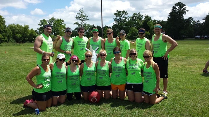 Flesh Eating Unicorns  Kickball Playoffs T-Shirt Photo