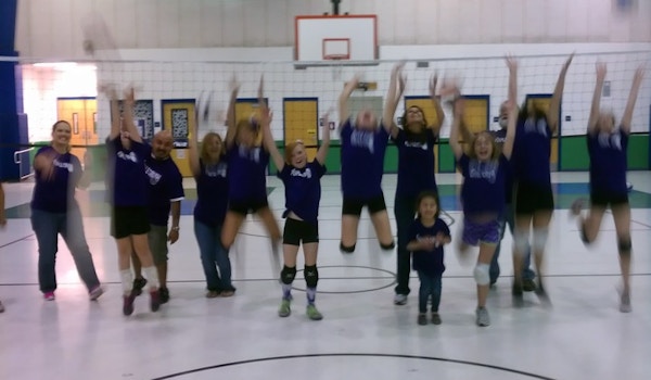 Purple Crush Volleyball Shows Their Colors T-Shirt Photo