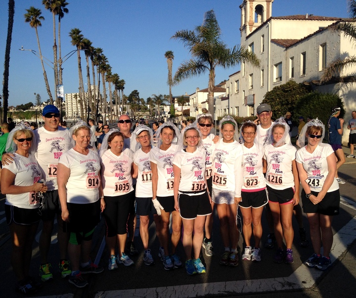 David & Shirley's Love Run   13.1 Mile Wedding March T-Shirt Photo