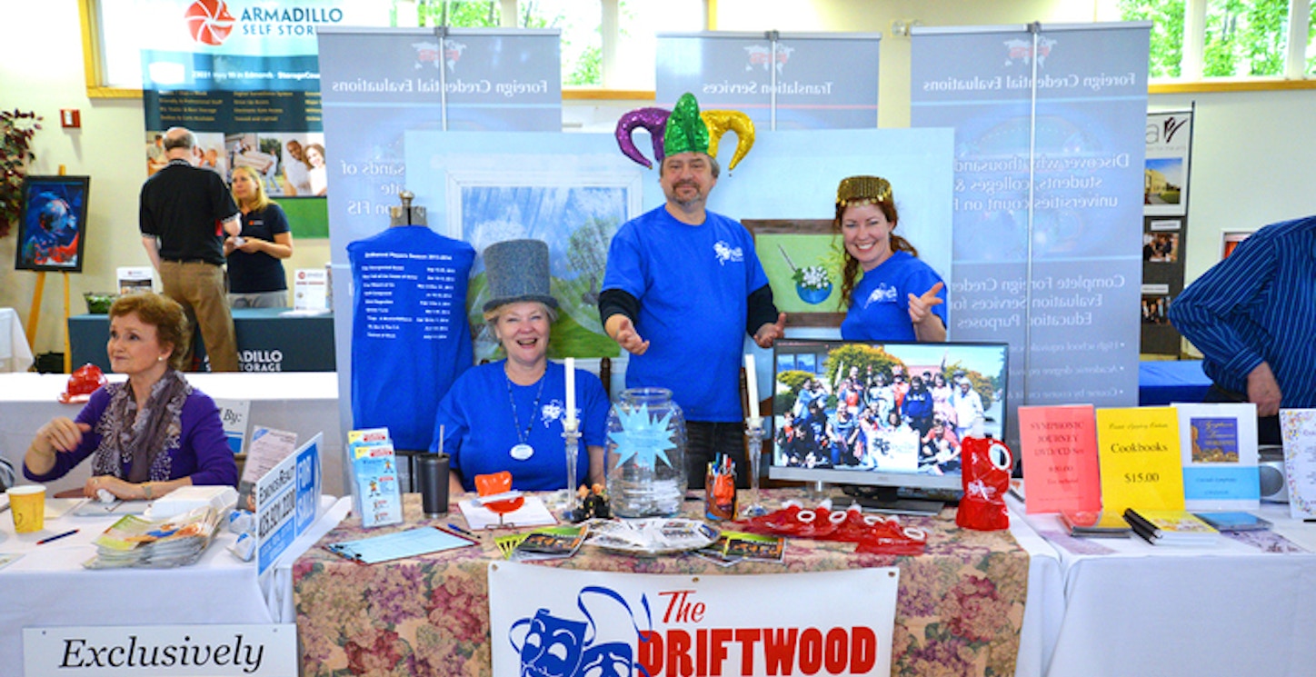Driftwood Players Promote Season 2013 2014 At Business Expo 2013 T-Shirt Photo