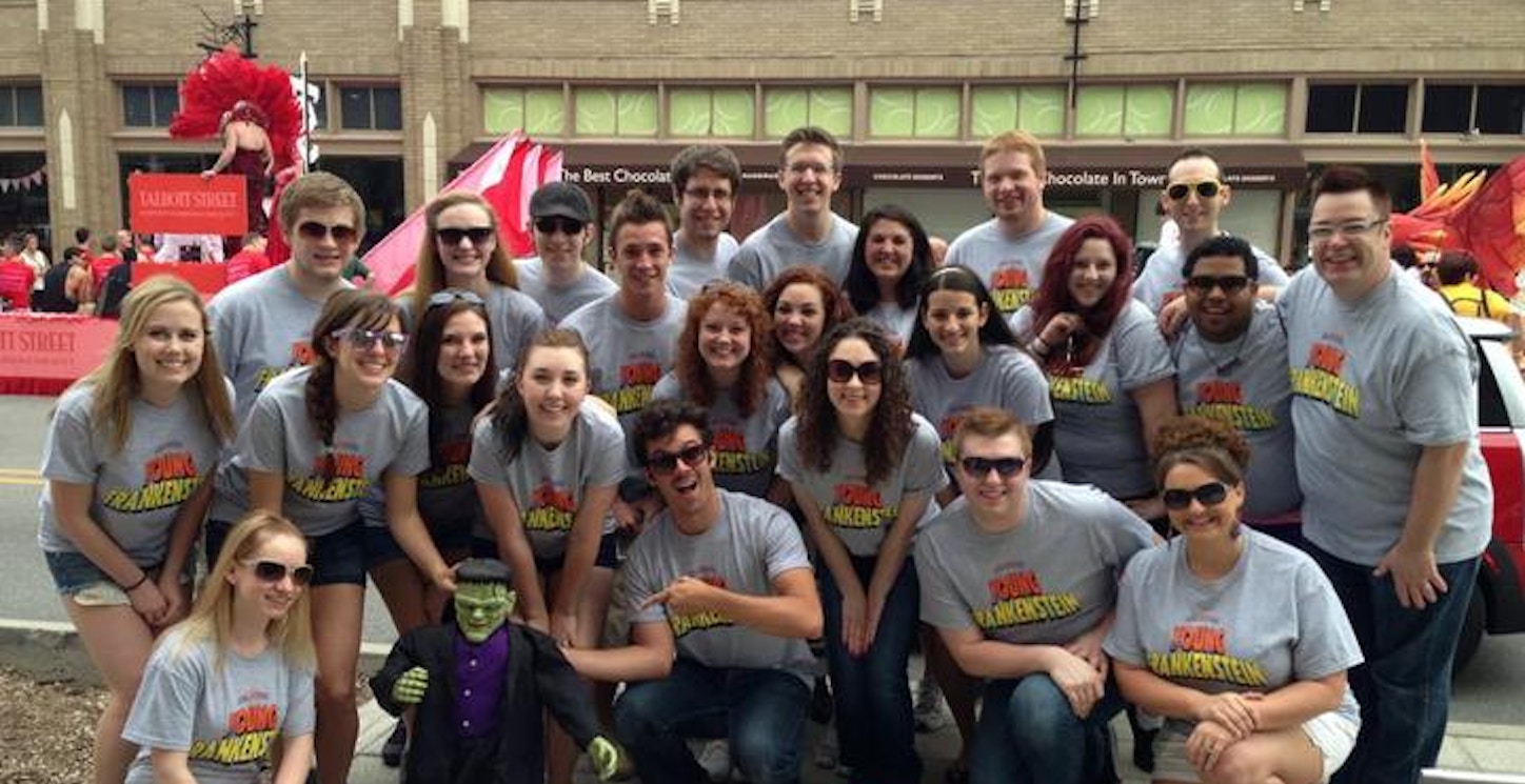Picture of Young Frankenstein At The Circle City In Pride Parade Custom T-Shirt Design Young Frankenstein At The Circle City In Pride Parade T-Shirt Photo