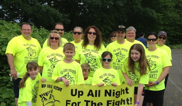 "Up All Night For The Fight" Relay For Life Team  T-Shirt Photo