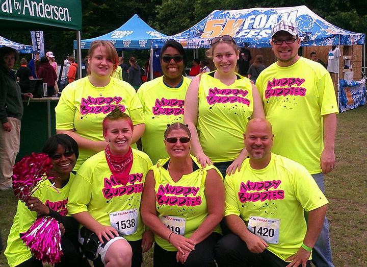 Muddy Buddies 5 K Foam Fest Team T-Shirt Photo