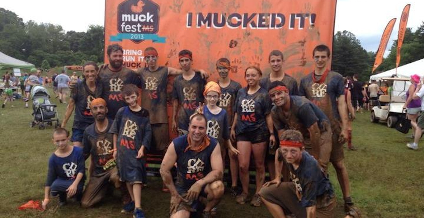 Getting Down And Dirty For Ms At The Muck Fest Ms Philadelphia! T-Shirt Photo