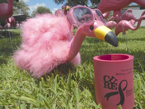 Flamingos Flock For A Cure T-Shirt Photo