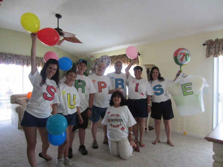 Picture of Surprise Birthday Custom T-Shirt Design Surprise Birthday T-Shirt Photo