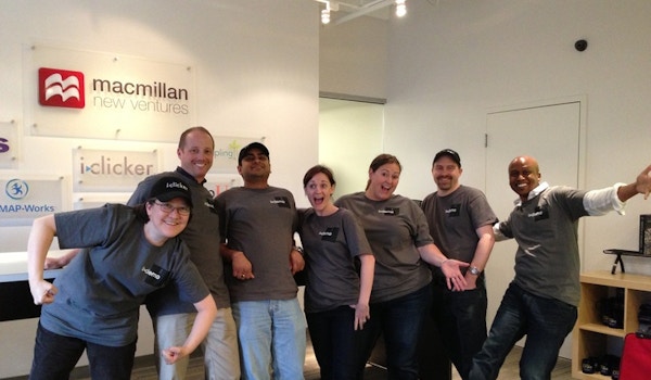 I>Clicker Team Wearing Their I>Demo Shirts For Agile Training T-Shirt Photo