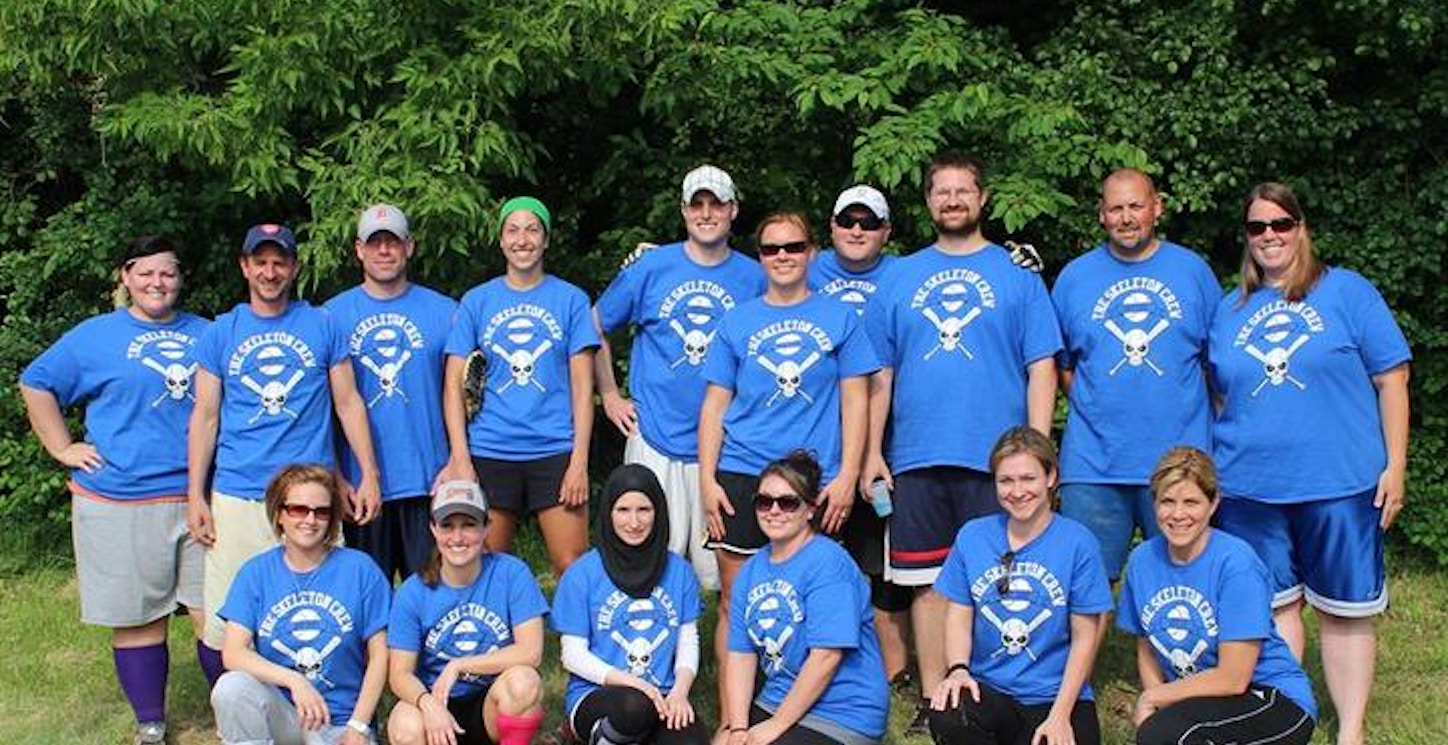 The Skeleton Crew Softball Team 2013 T-Shirt Photo