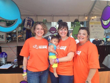 Let's Help Kids Spreading Happiness At Taste Of Reston. T-Shirt Photo