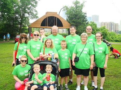 Our Team For The Children's Hospital Of Minnesota's Heartbeat 5k T-Shirt Photo