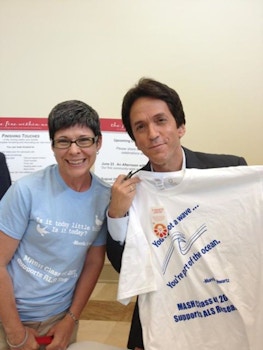 Tuesdays With Morrie Author Mitch Albom Gets Custom Inked T-Shirt Photo