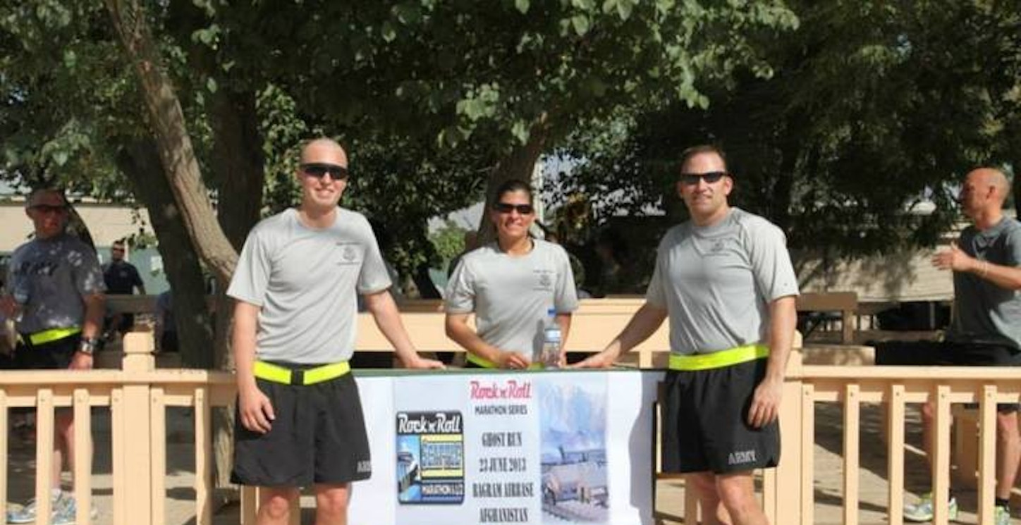 Cool Running In Bagram, Afghanistan Thanks To Custom Ink! T-Shirt Photo