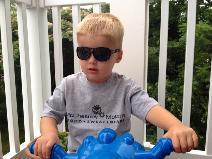 Mc Chesney Motor's Youngest Customer T-Shirt Photo