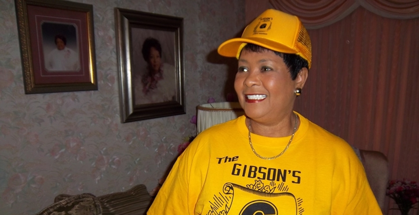 Gibson's Family Reunion Phyllis Gibson Arceneaux Shirt & Cap A.Jpg T-Shirt Photo