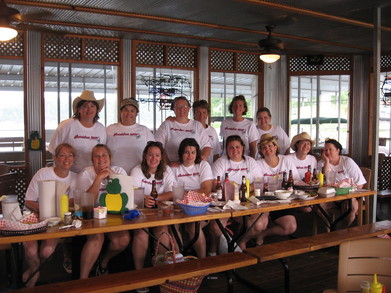 Looking Snazzy In Our T Shirts At The Dock N' Eat T-Shirt Photo