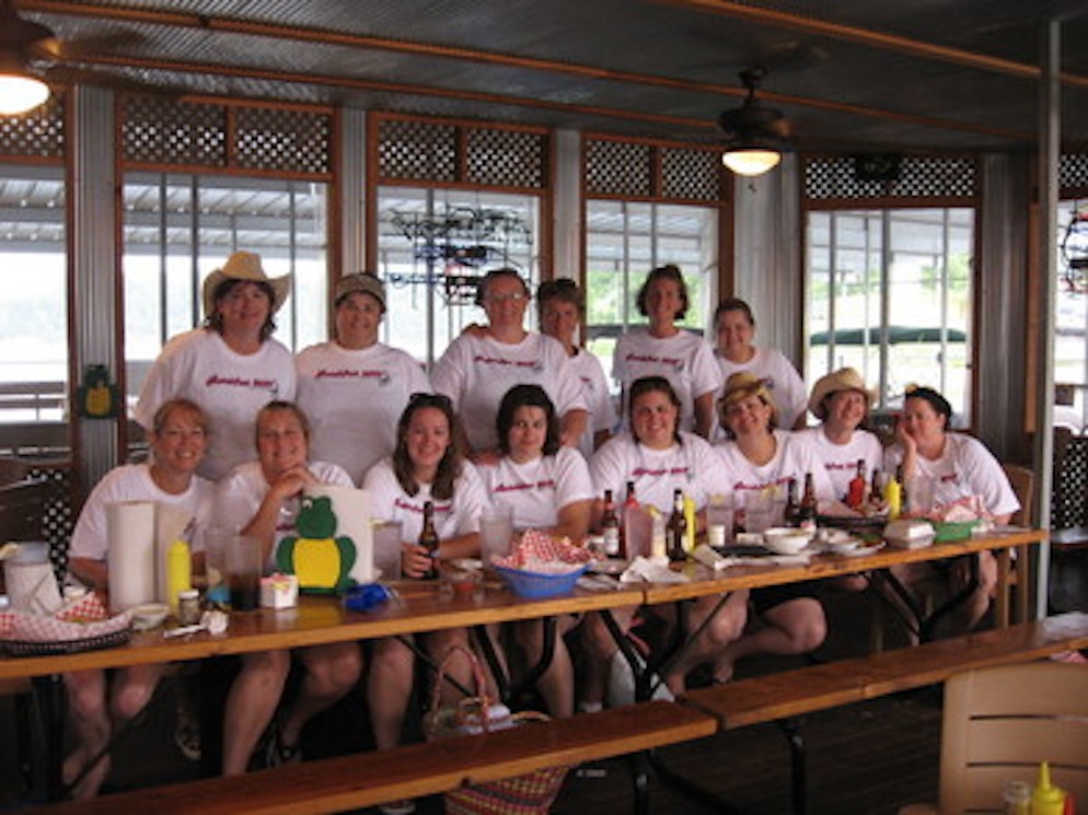 Looking Snazzy In Our T Shirts At The Dock N' Eat T-Shirt Photo