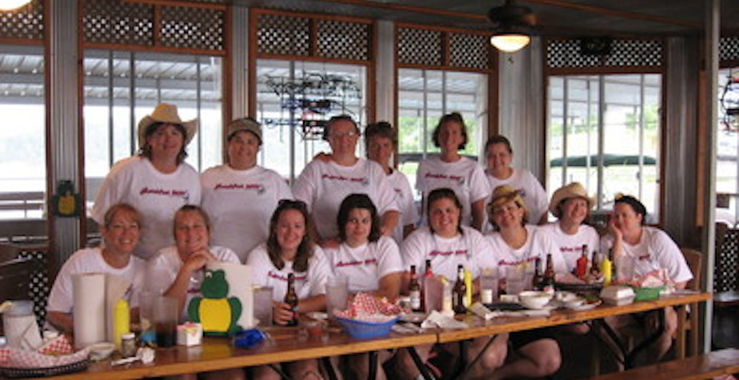 Looking Snazzy In Our T Shirts At The Dock N' Eat T-Shirt Photo