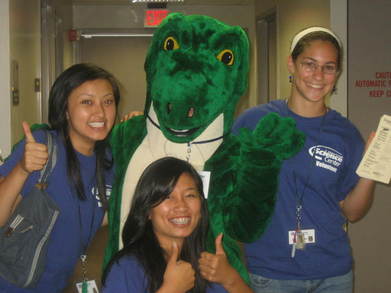 Science Center Volunteers And Rex T-Shirt Photo
