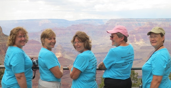 Sisters In Blue T-Shirt Photo