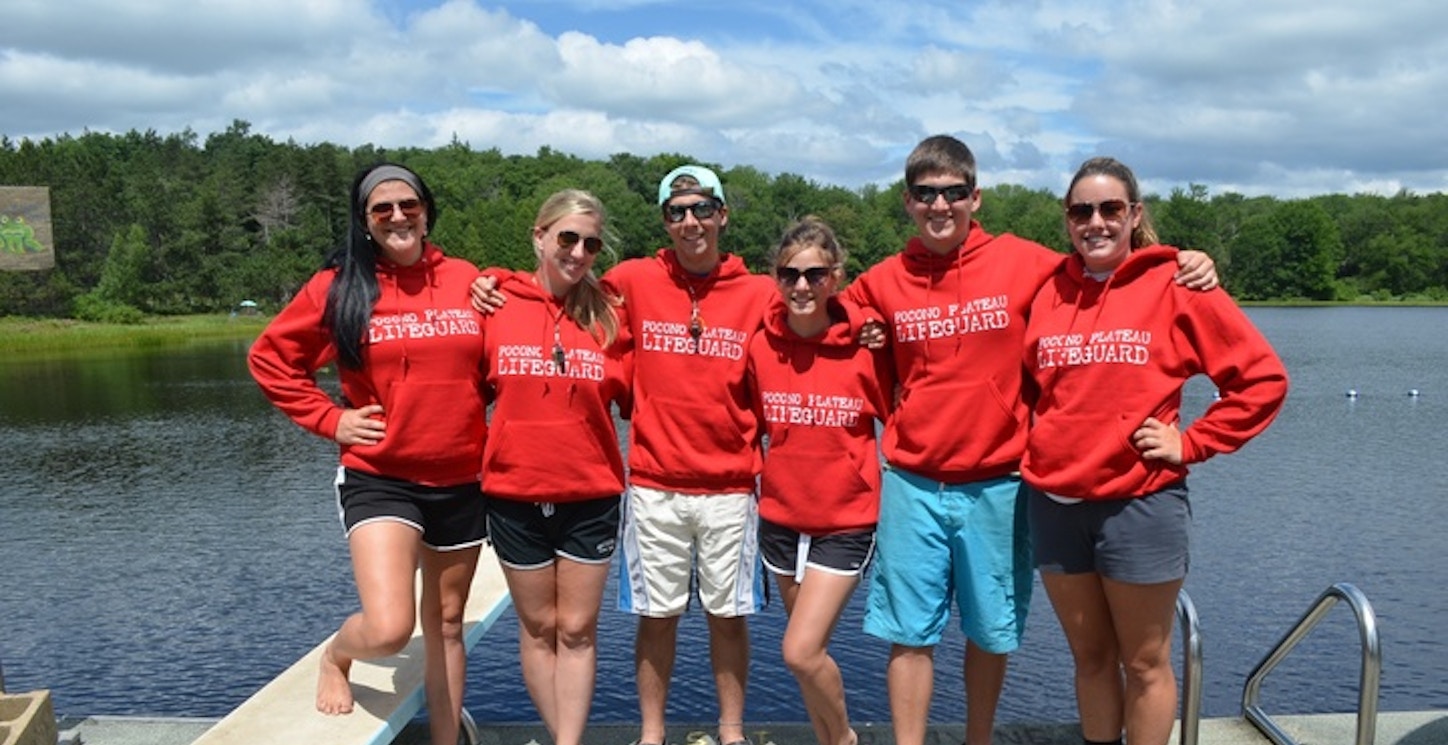 Lifeguarding At Lake Pocono Plateau!  T-Shirt Photo