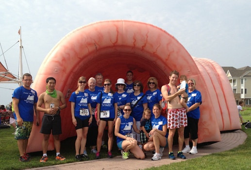 Running In Our Undies   Jersey Shore Colon Cancer Awareness T-Shirt Photo