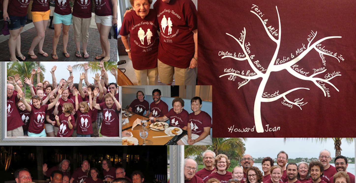 Picture of Richman Reunion 2013 60th Wedding Celebration Custom T-Shirt Design Richman Reunion 2013 60th Wedding Celebration T-Shirt Photo