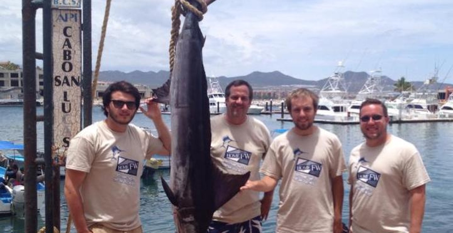 Picture of Our Cabo Fishing Adventure 2013, 150 Lb. Marlin Custom T-Shirt Design Our Cabo Fishing Adventure 2013, 150 Lb. Marlin T-Shirt Photo