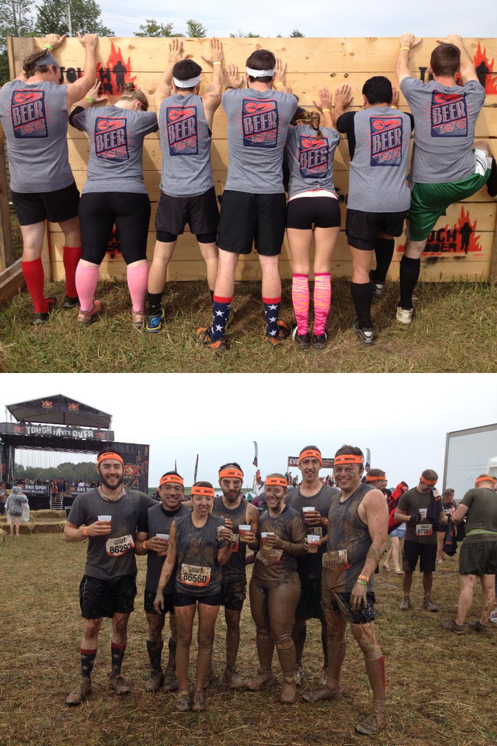 Liquid Courage At The Tough Mudder T-Shirt Photo